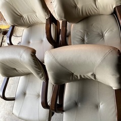 受付中　高級ソファー椅子 1脚4300円　美品　の画像