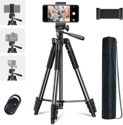 【新品未開封！】三脚 スマホ iphone対応 スタンド 5段階伸縮 軽量 雲台 360°回転