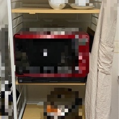 レンジ台　スライド棚付き　ハイタイプ　