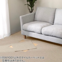 ニトリ　洗えるタイルカーペット　