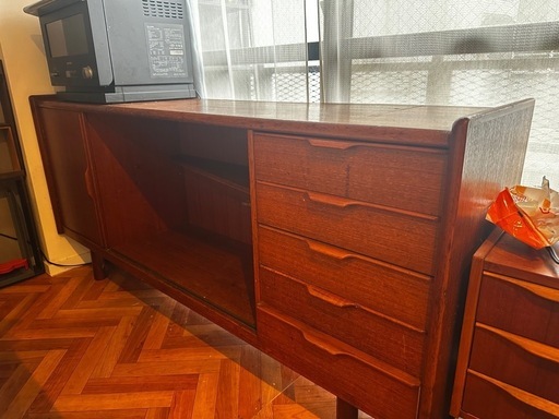 北欧　アンティーク　テレビボード　キッチンボード　チーク　20万