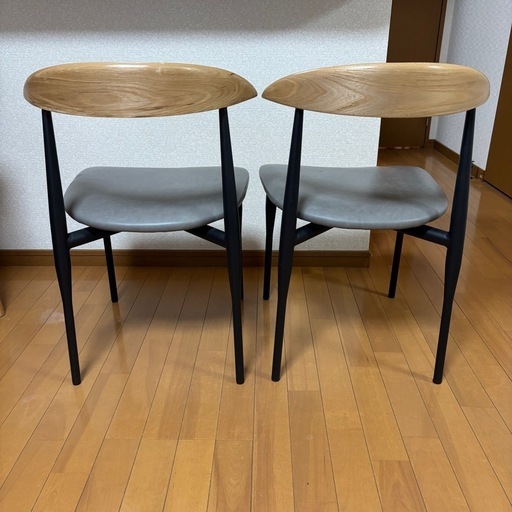 ダイニングチェア　2脚　中村家具