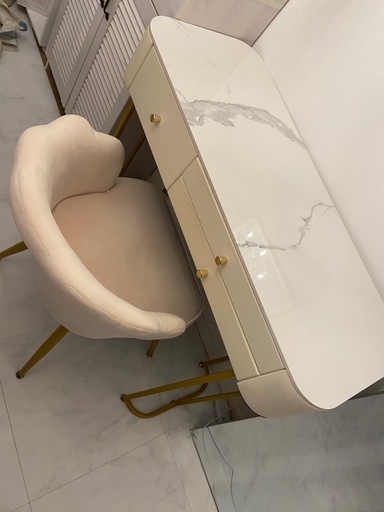 【配送可】ドレッサー　鏡台　テーブル　椅子