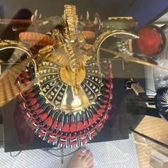 美品　久月　五月人形　ガラスケース付き　18号の画像