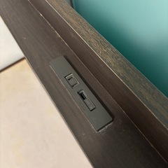 《3/22AMまでで処分》ニトリ セミダブルベッド(ヴァイン DBR)の画像