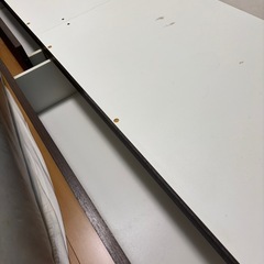 《3/22AMまでで処分》ニトリ セミダブルベッド(ヴァイン DBR)の画像