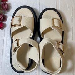 [セスト] 歩きやすい 靴づれしにくい 疲れにくい ダブルベルト 厚底 Lの画像