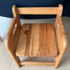 木の子供用の椅子の画像