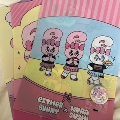 ESTHER BUNNYのクリアファイル3枚