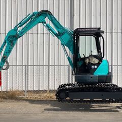【J-0076】コベルコ SK30UR ミニ油圧ショベル 3t ユンボ バックホー 2ピースブーム 油圧ハサミ付 4wayマルチ ブレーカー(往復)配管 可変脚の画像