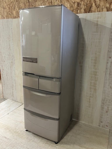 J51⭐️スリム 大容量 日立HITACHI 5ドア 2018年製 401L ノンフロン 冷凍 冷蔵庫