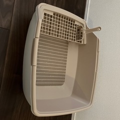アイリスオーヤマ猫 システムトイレ 本体 ハーフカバーの画像