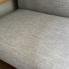 【美品】2人掛けソファ　グレーの画像