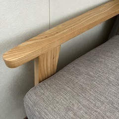【美品】2人掛けソファ　グレーの画像