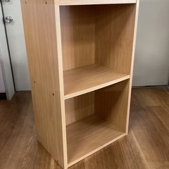 2段カラーBOX【町田市再生家具】0319の画像