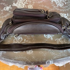 ウエストバッグ　チェストポーチ バッグ ブラウン　ライダースバッグの画像