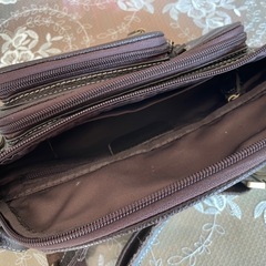 ウエストバッグ　チェストポーチ バッグ ブラウン　ライダースバッグの画像