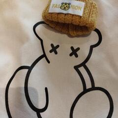 くまさんニット帽 ショルダーバッグの画像