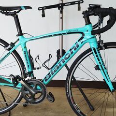 ★商談中★　BIANCHI INTENSO　ビアンキ　 インテンソ　ティアグラ10S　アクセサリー多数　人気のチェレステ　アルミロードバイクの画像