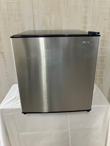 J52⭐️Abitelax 1ドア 冷蔵庫 45L 2019年製  オシャレなシルバー✕ブラックAR-48J