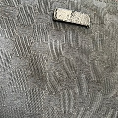 【バッグ】GUCCI グッチ GGキャンバス ショルダーバッグ ブラックの画像