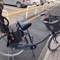 ママチャリ！チャイルドシート付きの画像