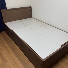 ★セミダブルベッド✨収納多❗️
