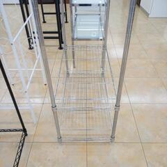 ★ジモティ割あり★  メタルラック シルバー H211×D45×W90 クリーニング済み OJ8525の画像