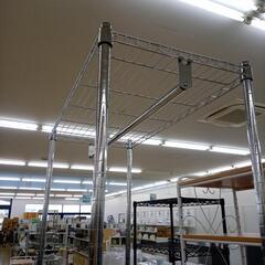 ★ジモティ割あり★  メタルラック シルバー H211×D45×W90 クリーニング済み OJ8525の画像