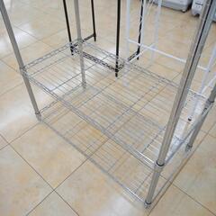 ★ジモティ割あり★  メタルラック シルバー H211×D45×W90 クリーニング済み OJ8525の画像