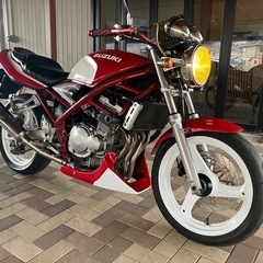 SUZUKI バンディット250 GJ77A 後期型　オールペイント　社外アンダーカウル　白ホイール　油脂類・消耗品交換　フロントフォークOH済みの画像