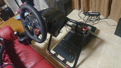 ハンコンセット Logicool G29＆シフター＆ 折り畳み式マウントフレーム シュミレーター