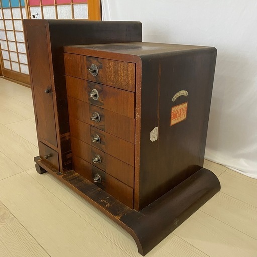 アンティーク 木製小物入れ