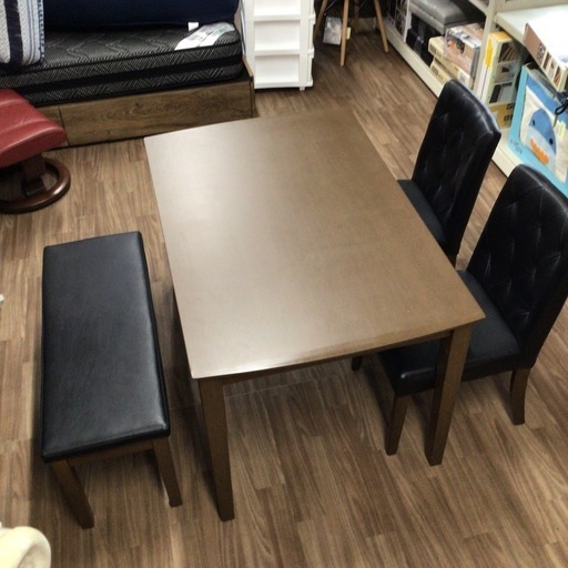 ダイニングセット 約115x75x70cm 片側ベンチイス