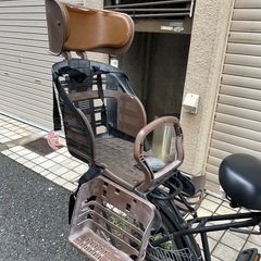 非電動自転車　前後チャイルドシート付きの画像