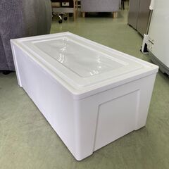 【リサイクルショップ ピカソ 小松原】✨🗄 アイリスオーヤマ ロングチェスト MG-7430W（ホワイト／クリア） ✨★2316★の画像