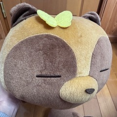 たぬきときつね　たぬきくんのぬいぐるみ2個の画像