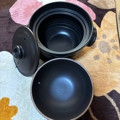 炊飯用土鍋4合炊き（二 重蓋）万古焼の画像