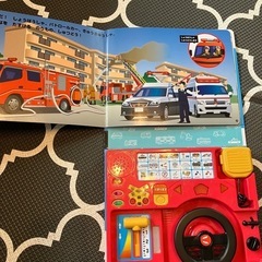 定価の半額‼️ 美品‼️のりもの　電車　絵本　音のなる絵本　消防車　パトカー　　の画像