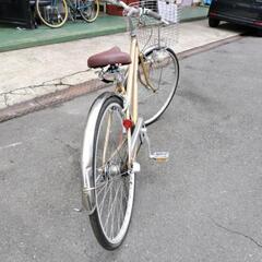 ゴールド・スポーツタイプ自転車の画像