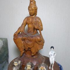 ３体まとめて　仏彫刻