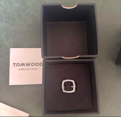 TOMWOOD シルバー スクエアリング 13号