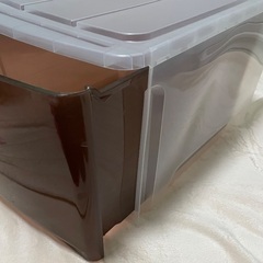 収納ケース 衣装ケース プラスチックケース ブラウン 透明