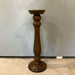 『イギリスヴィンテージ』スタンド灰皿 木製灰皿 灰皿 キャンドルスタンド 店舗什器 花台 RWmis6の画像