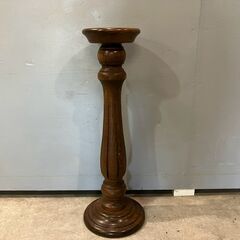 『イギリスヴィンテージ』スタンド灰皿 木製灰皿 灰皿 キャンドルスタンド 店舗什器 花台 RWmis6の画像