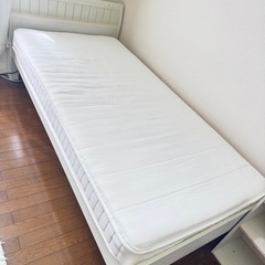 早期お取引き価格！　ニトリ すのこベッド シングル マットレス付...