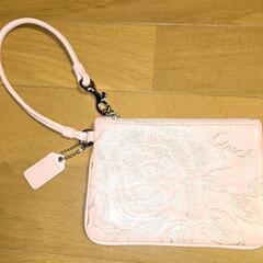 COACH　コインケース　ピンクの画像