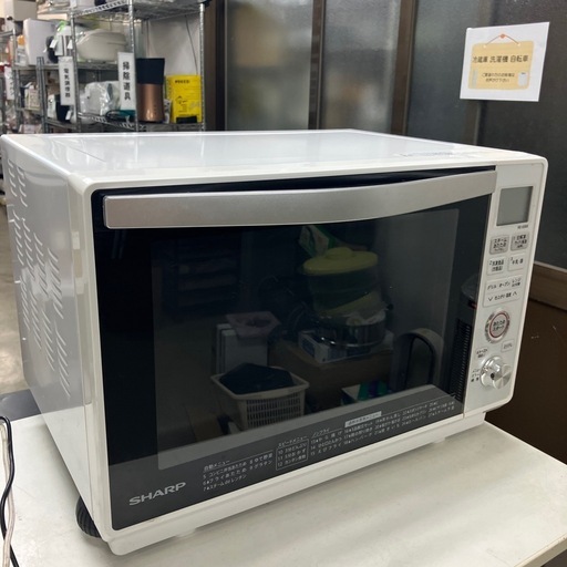 O2503-614 SHARP 電子レンジ RE-SS8X-W 2020年製 通電確認済み