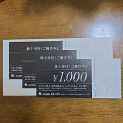 株主優待3000円分 カラオケの鉄人/美容店舗(Rich to・...