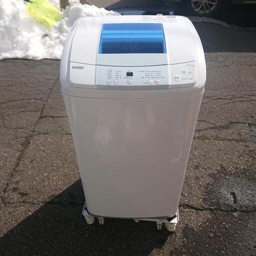 G-130/札幌市内および花川無料配達/Haier 5,0Kg/2017年製/動作確認、洗浄、消毒済